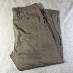 Vintage Banana Republic Mens 36 Vintage Pleated Pants Khaki 100% Cotton